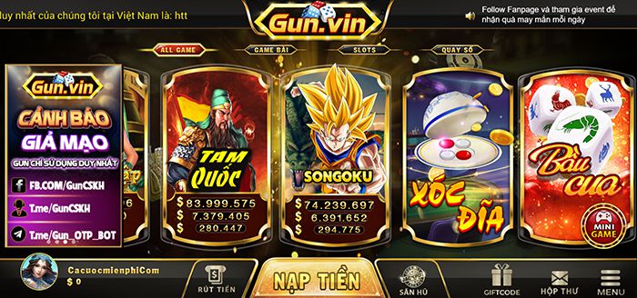 Một số sản phẩm nổi bật trên trang web K8 Games - K8